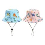 Satiskid Toddler Sun Hat Dinosaur 2-Pack 1-6 Years