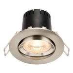 Saxby Integrated LED Adjustable Downlight – Warm White