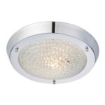 Saxby Travis Jewel Effect Chrome Bulkhead Light