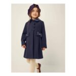 Scallop Collar Coat Blue