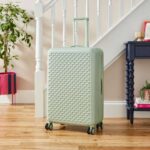 Scalloped Large Hard Shell Suitcase (Free C&C)
