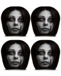 Scary Face for Car Seat Headrest Covers, 4 Pcs Ghost Head Cars Cover – Sold by Cai Haibo