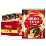 Schwartz Creamy Pepper Sauce 25 G Serves 4 Pack of 12 Rich & Creamy Delicious Steak Sauce