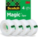 Scotch Magic Tape, 4 Rolls, 19mm x 33m (S&S £11.65) – Sold & Shipped by Morgans Direct