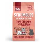 Scrumbles Dry Cat Food Hypoallergenic Chicken and Salmon 750g – £4.50 S&S