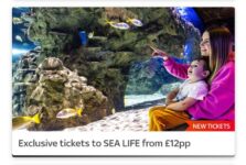 Sea Life Tickets from £12 per Person via Sky VIP Rewards App