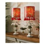 Serene Bohemian Set of 2 Monkey Table Lamps