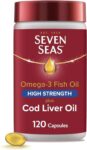Seven Seas Omega-3 Fish Oil High Strength Plus Cod Liver Oil, 120 Capsules (£7.12 / £6.37 max S&S)