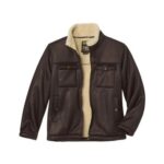 Sherpa-Lined Aviator Jacket
