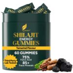 Shilajit Gummies 60 Pack, Fulvic Acid, 85 Minerals, Vegan Tamarind flavour, himalya shilajit extract w/voucher