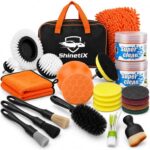 ShinetiX 25 PCS Car Cleaning / Detailing Kit with Drill Brushes, Interior Detailing Brushes, Car Cleaning Gel – Sold by Shinetix / FBA