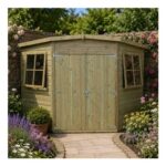 Shire 8 X 8 Tongue and Groove Corner Shed – Pressure Treated