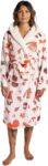 Sienna Super Soft Flannel Fleece Hooded Dressing Gown Womens Sherpa Lined Fluffy Luxurious Comfy Cosy Bathrobe Gifts for Mum