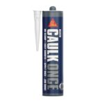 Sika Caulk Once Premium Quality Acrylic Caulk Highly Flexible Fast Drying White 295ml