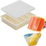 Silicone Ice Tray Set with Dust Covers,Easy Unmold