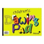 Silvine A4 Drawing Pad, 20 Sheets, 80gsm Bulky Paper, Green