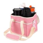 Sinbana 4-Compartment Insulated Tumbler Caddy with Adjustable Strap