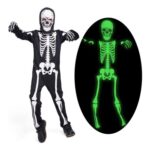 Sincere Party Glow-in-the-Dark Skeleton Costume – White – Ages 5-7