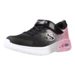 Skechers Girls Microspec Max Glitz Gala, Black, UK 10.5 (Child)