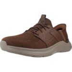 Skechers Mens Brown Garner Newick Slip-in Trainers