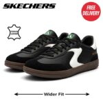 Skechers Mens Hotshot Pyke Leather Retro Trainers with code