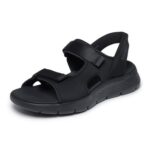 Skechers Slip-Ins Go Walk Flex Easy Entry Sandal, Black, UK7