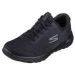Skechers Womens GO Walk Joy-Ecstatic Sneaker, Black, 5 Air-Cooled Goga Mat Insole, 5GEN Cushioned Midsole, Machine Washable