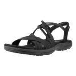 Skechers Womens Reggae Slim Sunnyside Sandal Black 8 UK
