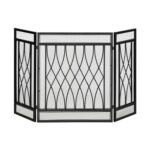 Skippack 3-Panel Metal Folding Fireplace Screen