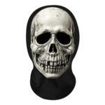 Skull Mask Print Spandex Veil Headscarf for Costume Parties