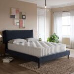 Skylar Velvet Pillow Back Double Bed Frame