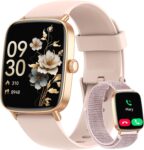 Smart Watch for Women Answer/Make Call, 1.85 Smartwatch, Fitness Watch with Heart Rate SpO2 Sleep Monitor, 120Sports, IP68 Waterproof Step Counter Watch Compatible with Android IOS