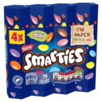 Smarties Milk Chocolate Tube Multipack (4 x 34g)