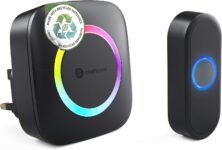 Smartwares Plug-In Wireless Doorbell, 300 m Range, 36 Melodies, LED Ring