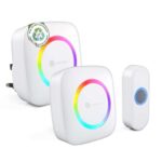 Smartwares Wireless Doorbell Set with 2 Chimes, 300m Range (White)