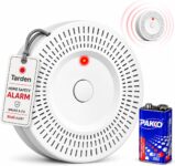 Smoke and Carbon Monoxide Alarm, 2-in-1 Combination Carbon Monoxide Detector, 85 dB Audible & Visual Alert Smoke Alarms for Home, Replace Battery, Test/Silence Button
