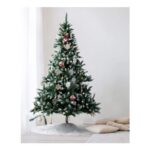 Snow Flocked Artificial Christmas Tree 4ft with Pine Cones