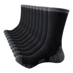 SockWaddles Cushioned Sport Socks Black AntiBlister Breathable 5 Pairs 9-11
