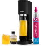 SodaStream MIX, Sparkling Drink maker & Soda Maker, Carbonates Any Drink, With 1L Dishwasher Safe Carbonating Bottle and 1 CO2 Cylinder/Carbonator, Makes Up To 60L Drinks, Black