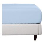 Soft Cotton Rich Double Fitted Sheet, 135x19030cm, Light Blue