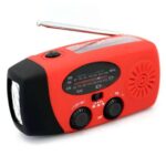 Solar Hand Crank Powered Camping Light with AM/FM Radio Outdoor 2000mAh USB Charging – Sold by Stonego Marketplace Store