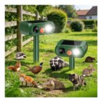 Solar Motion-Detect Cat Repellent, 2-Pack Garden Scarers