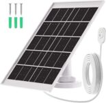 Solar Panel for Arlo Pro 2/3/4/5S, Ultra 2 & Floodlight Cameras, 5V7W Outdoor Power, IP65 Waterproof with 13.1ft Magnetic Cable