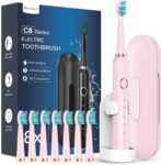 Sonic Electric Toothbrush for Adults and Kids with Travel Case