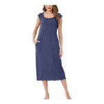 Sopesil Womens Nightdress – Dark Blue, Medium