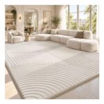 Sour Lemon Large Rug 160×230 Cm Cream Washable Living Room