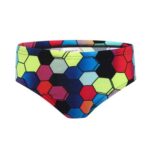 Speedo Geometric Hexagon Full Coverage Swim Briefs – Multi