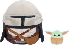 Squishmallows Original Star Wars 12-Inch Mandalorian 3.5-Inch Grogu Plush