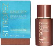 St.Tropez Sunlit Skin Self Tan Express 30ml, Instant Bronzy Glow and Medium Tan (£12.66 / £11.33 max S&S) – Prime Exclusive