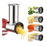 Stainless Steel Slicer/Shredder Attachment for KitchenAid Stand Mixer